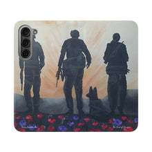 Load image into Gallery viewer, The Dust of Uruzgan (with Poppies) - PHONE CASE WALLET - by Kerry Sandhu Art
