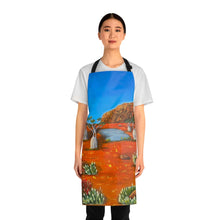 Load image into Gallery viewer, Apron - lightweight, silky finish 100% polyester, two front pockets. Many original artwork designs by Kerry Sandhu Art
