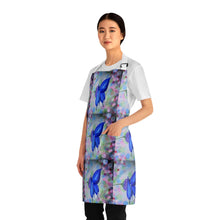 Load image into Gallery viewer, Apron - lightweight, silky finish 100% polyester, two front pockets. Many original artwork designs by Kerry Sandhu Art
