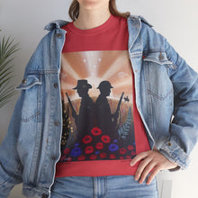 Load image into Gallery viewer, Spirit of the A N Z A Cs - Unisex HEAVY COTTON TEE - by Kerry Sandhu Art
