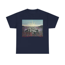 Load image into Gallery viewer, The Band Played Waltzing Matilda - Unisex HEAVY COTTON TEE - by Kerry Sandhu Art
