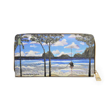 Load image into Gallery viewer, Tropical Escape - ZIPPER WALLET - Designed from original artwork
