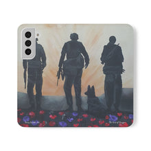 Load image into Gallery viewer, The Dust of Uruzgan (with Poppies) - PHONE CASE WALLET - by Kerry Sandhu Art
