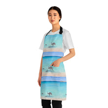 Load image into Gallery viewer, Apron - lightweight, silky finish 100% polyester, two front pockets. Many original artwork designs by Kerry Sandhu Art
