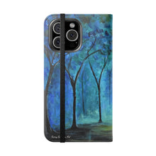 Load image into Gallery viewer, Forest of Light - PHONE CASE WALLET - by Kerry Sandhu Art
