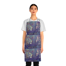Load image into Gallery viewer, Apron - lightweight, silky finish 100% polyester, two front pockets. Many original artwork designs by Kerry Sandhu Art
