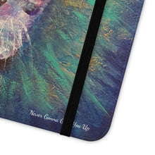 Load image into Gallery viewer, Never Gonna Give You Up - PHONE CASE WALLET - by Kerry Sandhu Art
