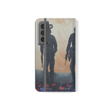 Load image into Gallery viewer, The Dust of Uruzgan (with Poppies) - PHONE CASE WALLET for Samsung &amp; iPhones - Designed from original Anzac Day artwork
