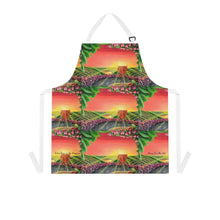 Load image into Gallery viewer, Apron - lightweight, silky finish 100% polyester, two front pockets. Many original artwork designs by Kerry Sandhu Art
