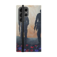 Load image into Gallery viewer, The Dust of Uruzgan (with Poppies) - PHONE CASE WALLET - by Kerry Sandhu Art
