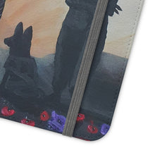 Load image into Gallery viewer, The Dust of Uruzgan (with Poppies) - PHONE CASE WALLET for Samsung &amp; iPhones - Designed from original Anzac Day artwork
