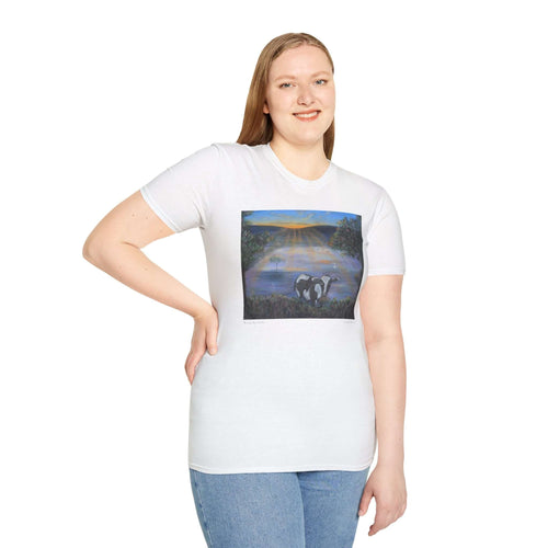 T-Shirt made from very soft materials, no side seams. Feels like bliss to wear! Many designs by Kerry Sandhu Art