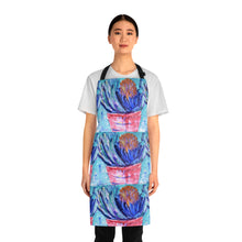 Load image into Gallery viewer, Apron - lightweight, silky finish 100% polyester, two front pockets. Many original artwork designs by Kerry Sandhu Art
