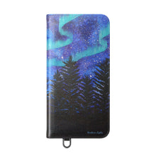 Load image into Gallery viewer, Northern Lights - PHONE CASE WALLET - by Kerry Sandhu Art

