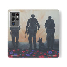 Load image into Gallery viewer, The Dust of Uruzgan (with Poppies) - PHONE CASE WALLET - by Kerry Sandhu Art
