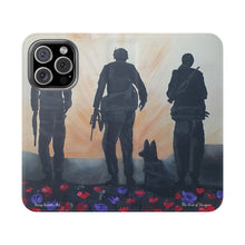 Load image into Gallery viewer, The Dust of Uruzgan (with Poppies) - PHONE CASE WALLET - by Kerry Sandhu Art
