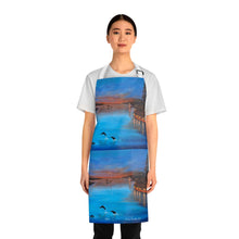 Load image into Gallery viewer, Apron - lightweight, silky finish 100% polyester, two front pockets. Many original artwork designs by Kerry Sandhu Art
