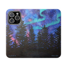 Load image into Gallery viewer, Northern Lights - PHONE CASE WALLET - by Kerry Sandhu Art
