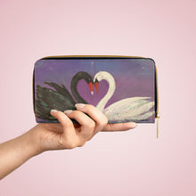 Load image into Gallery viewer, Pockets for cash, c/cards, coins, &amp; more. Stylish faux leather, lots of original artworks by Kerry Sandhu Art to choose from
