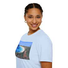 Load image into Gallery viewer, T-Shirt made from very soft materials, no side seams. Feels like bliss to wear! Many designs by Kerry Sandhu Art

