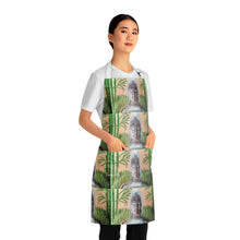 Load image into Gallery viewer, Apron - lightweight, silky finish 100% polyester, two front pockets. Many original artwork designs by Kerry Sandhu Art
