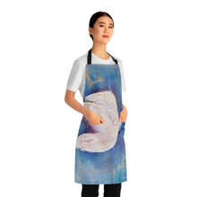 Load image into Gallery viewer, Apron - lightweight, silky finish 100% polyester, two front pockets. Many original artwork designs by Kerry Sandhu Art
