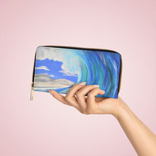 Load image into Gallery viewer, Pockets for cash, c/cards, coins, &amp; more. Stylish faux leather, lots of original artworks by Kerry Sandhu Art to choose from
