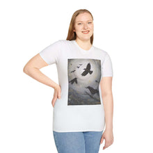 Load image into Gallery viewer, T-Shirt made from very soft materials, no side seams. Feels like bliss to wear! Many designs by Kerry Sandhu Art
