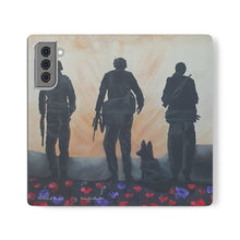 Load image into Gallery viewer, The Dust of Uruzgan (with Poppies) - PHONE CASE WALLET for Samsung &amp; iPhones - Designed from original Anzac Day artwork
