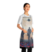 Load image into Gallery viewer, Apron - lightweight, silky finish 100% polyester, two front pockets. Many original artwork designs by Kerry Sandhu Art
