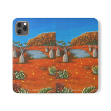 Load image into Gallery viewer, Beds Are Burning - PHONE CASE WALLET - by Kerry Sandhu Art
