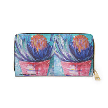 Load image into Gallery viewer, Pockets for cash, c/cards, coins, &amp; more. Stylish faux leather, lots of original artworks by Kerry Sandhu Art to choose from
