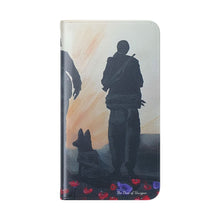 Load image into Gallery viewer, The Dust of Uruzgan (with Poppies) - PHONE CASE WALLET - by Kerry Sandhu Art

