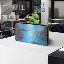Load image into Gallery viewer, Pockets for cash, c/cards, coins, &amp; more. Stylish faux leather, lots of original artworks by Kerry Sandhu Art to choose from
