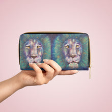 Load image into Gallery viewer, Pockets for cash, c/cards, coins, &amp; more. Stylish faux leather, lots of original artworks by Kerry Sandhu Art to choose from
