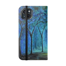 Load image into Gallery viewer, Forest of Light - PHONE CASE WALLET - by Kerry Sandhu Art

