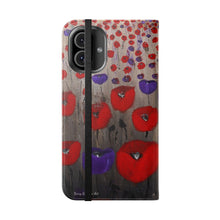 Load image into Gallery viewer, Benedictus (Poppies Only) - PHONE CASE WALLET - by Kerry Sandhu Art
