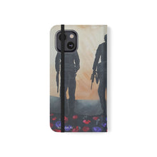 Load image into Gallery viewer, The Dust of Uruzgan (with Poppies) - PHONE CASE WALLET - by Kerry Sandhu Art
