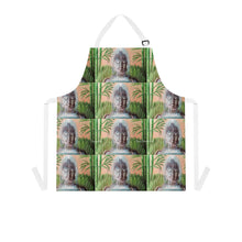 Load image into Gallery viewer, Apron - lightweight, silky finish 100% polyester, two front pockets. Many original artwork designs by Kerry Sandhu Art
