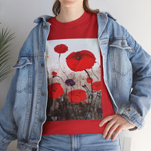 Load image into Gallery viewer, For The Fallen - Unisex HEAVY COTTON TEE - by Kerry Sandhu Art
