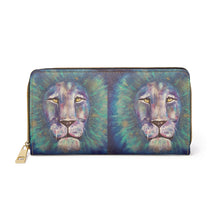 Load image into Gallery viewer, Pockets for cash, c/cards, coins, &amp; more. Stylish faux leather, lots of original artworks by Kerry Sandhu Art to choose from
