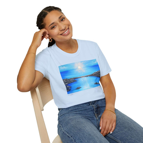 T-Shirt made from very soft materials, no side seams. Feels like bliss to wear! Many designs by Kerry Sandhu Art