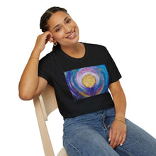 Load image into Gallery viewer, T-Shirt made from very soft materials, no side seams. Feels like bliss to wear! Many designs by Kerry Sandhu Art
