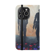 Load image into Gallery viewer, The Dust of Uruzgan (with Poppies) - PHONE CASE WALLET - by Kerry Sandhu Art
