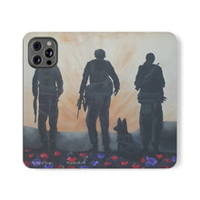 Load image into Gallery viewer, The Dust of Uruzgan (with Poppies) - PHONE CASE WALLET for Samsung &amp; iPhones - Designed from original Anzac Day artwork
