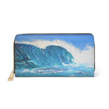 Load image into Gallery viewer, Pockets for cash, c/cards, coins, &amp; more. Stylish faux leather, lots of original artworks by Kerry Sandhu Art to choose from
