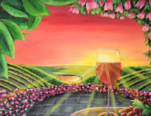 Load image into Gallery viewer, 'Wine Time in the Ferguson' - ORIGINAL ARTWORK - by Kerry Sandhu Art
