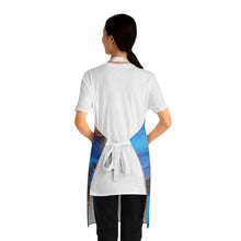 Load image into Gallery viewer, Apron - lightweight, silky finish 100% polyester, two front pockets. Many original artwork designs by Kerry Sandhu Art
