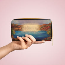 Load image into Gallery viewer, Pockets for cash, c/cards, coins, &amp; more. Stylish faux leather, lots of original artworks by Kerry Sandhu Art to choose from

