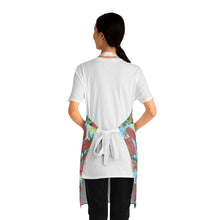 Load image into Gallery viewer, Apron - lightweight, silky finish 100% polyester, two front pockets. Many original artwork designs by Kerry Sandhu Art
